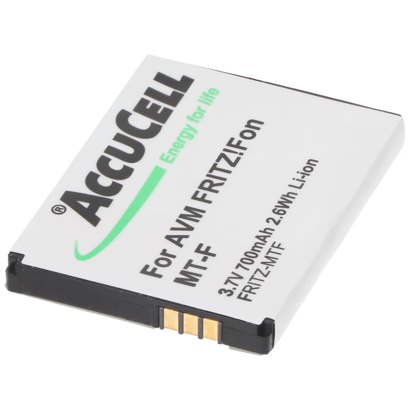 AccuCell Akku passend für AVM FRITZ!Fon MT-F Akku, 312BAT016 AVM CT5 312BAT006
