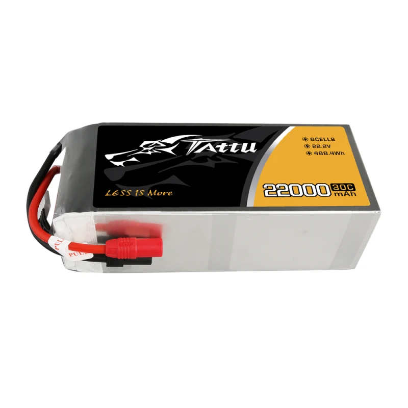 Tattu 22000 mAh 22,2 V 30 C 6S1P Lipo-Akku mit AS150+XT150-Stecker