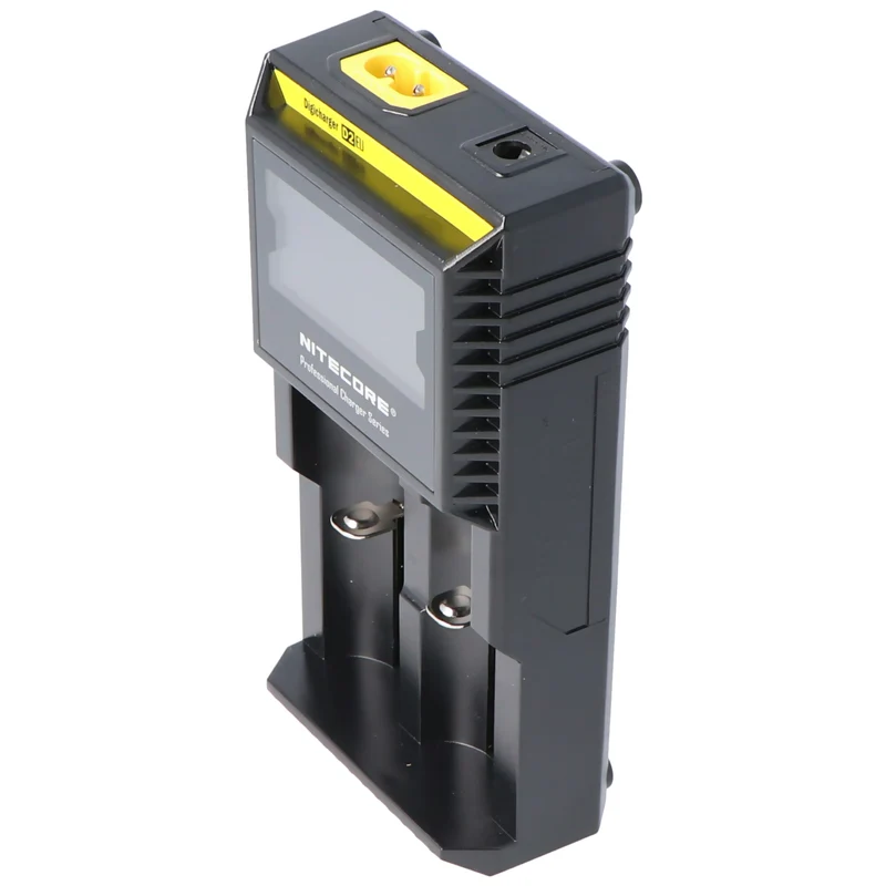 NiteCore Ladegerät Digicharger D2 mit Display für AAA, AA, C, D2EU- EU-Version NC-D2EU