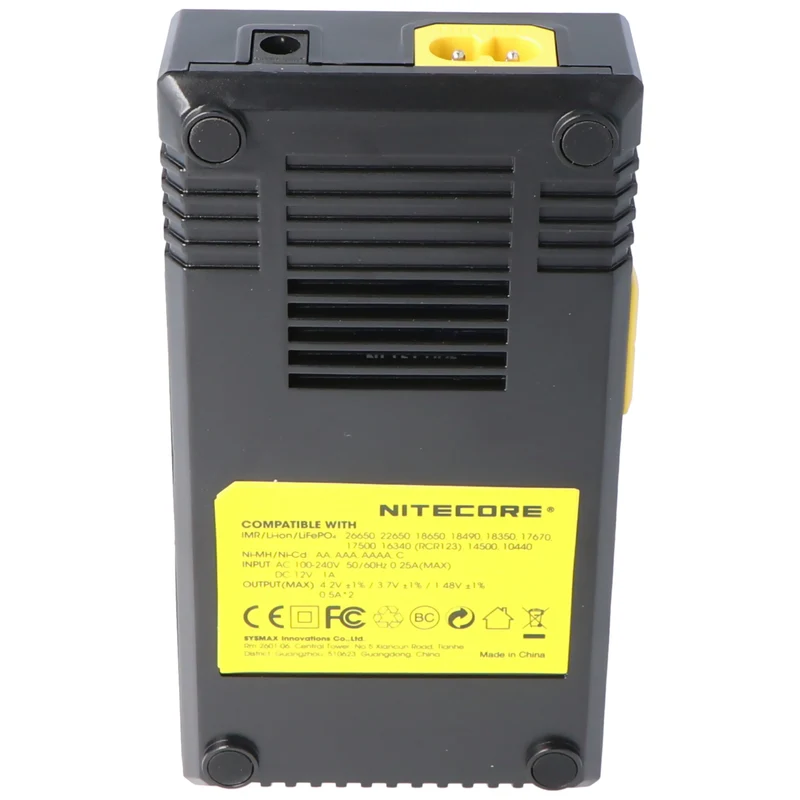 NiteCore Ladegerät Digicharger D2 mit Display für AAA, AA, C, D2EU- EU-Version NC-D2EU
