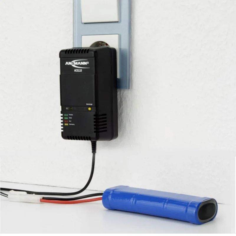 AccuCell Akkupack-Ladegerät ACS NiMH für 1,2 Volt bis 12 Volt AkkuPack z.B. Racing Pack 7,2V