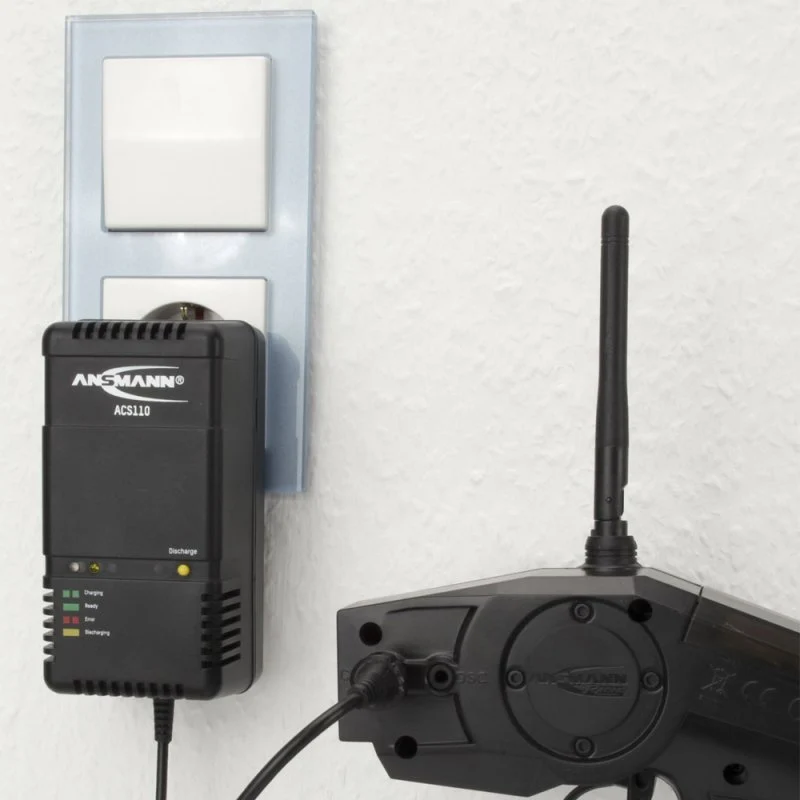 AccuCell Akkupack-Ladegerät ACS NiMH für 1,2 Volt bis 12 Volt AkkuPack z.B. Racing Pack 7,2V
