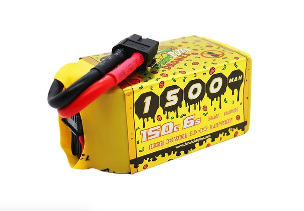CNHL Pizza Series Pro 6S 1500mAh 22,2V 150C Lipo-Akku mit XT60-Stecker