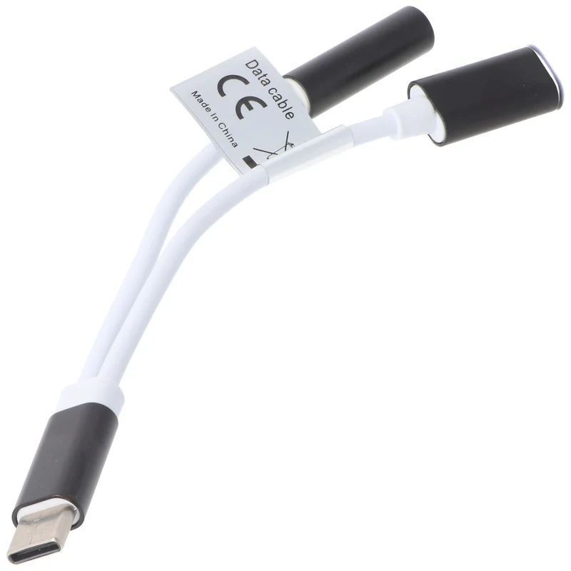 AccuCell 2IN1 AUDIO-ADAPTER USB TYPE C USB-C auf 3,5MM STEREO - KABEL UND LADEANSCHLUSS
