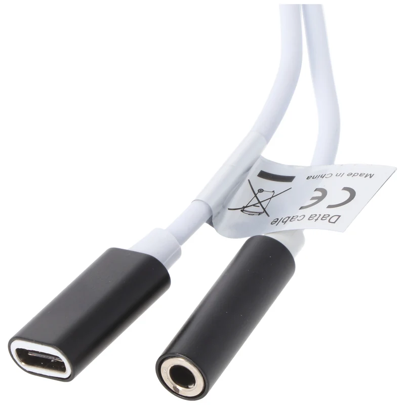 AccuCell 2IN1 AUDIO-ADAPTER USB TYPE C USB-C auf 3,5MM STEREO - KABEL UND LADEANSCHLUSS