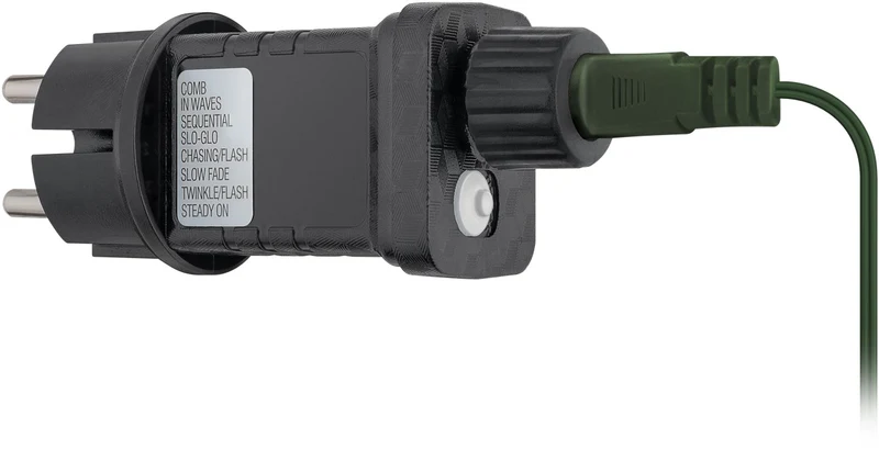 Goobay 400 LED-Baummantel mit Ring - mit Timer- und Memory-Funktion, 8 Leuchtmodi, 24-V-Außentrafo, warmweiß (3000 K), für den Innen- und Außenbereich (IP44)