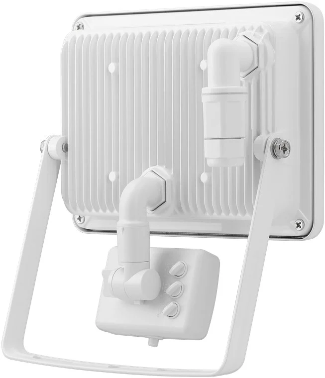 Goobay LED-Außenstrahler, 50 W, mit Bewegungsmelder - mit 4250 lm, neutralweißem Licht (4000 K), PIR-Sensor mit ON-/OFF-Funktion und M16-Kabelverschraubung, für den Außeneinsatz geeignet (IP44)