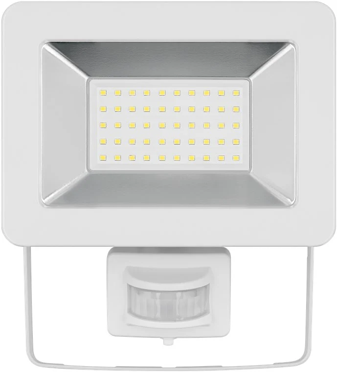 Goobay LED-Außenstrahler, 50 W, mit Bewegungsmelder - mit 4250 lm, neutralweißem Licht (4000 K), PIR-Sensor mit ON-/OFF-Funktion und M16-Kabelverschraubung, für den Außeneinsatz geeignet (IP44)