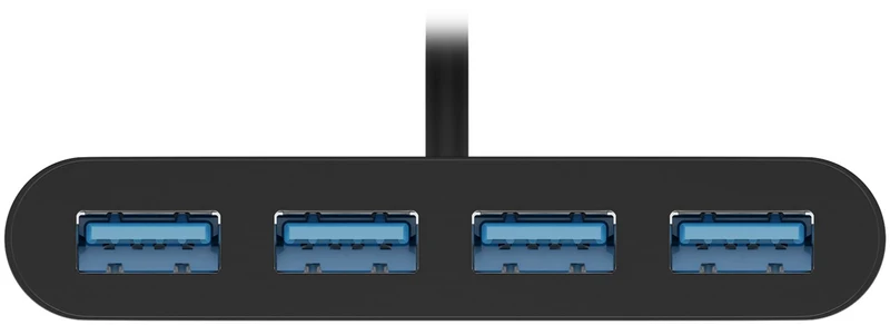 Goobay 4-fach USB-C™ Multiport-Adapter - gleichzeitiger Anschluss von 4x USB 3.0 A Buchse auf USB-C™ Stecker