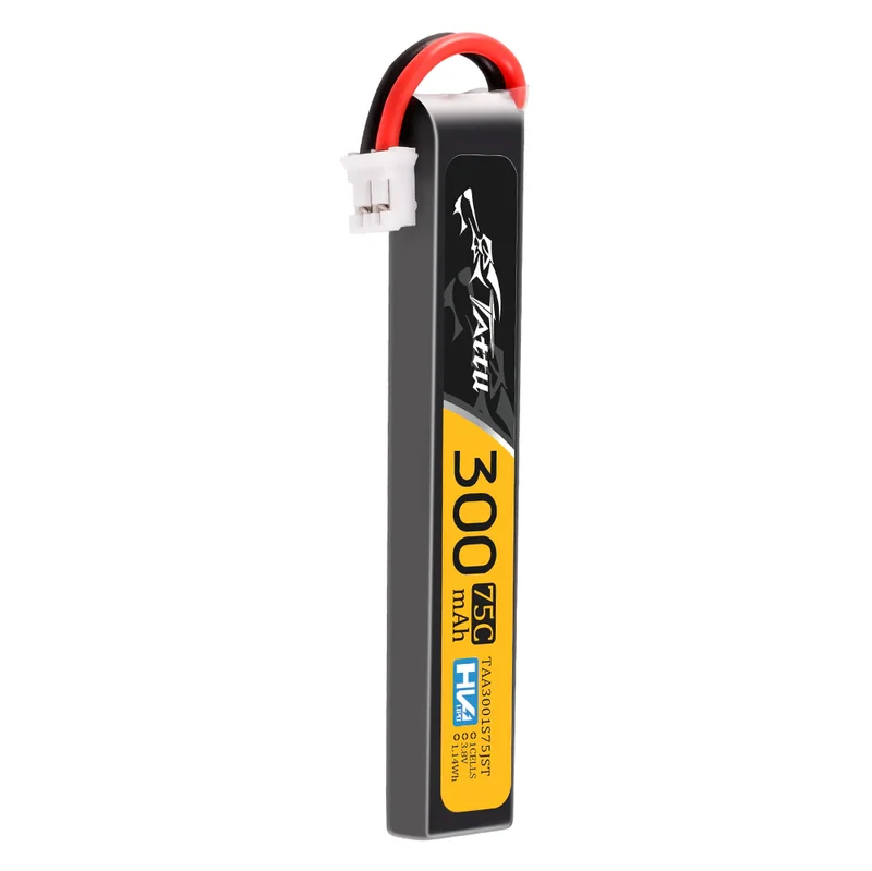 Tattu 1S 300mAh 75C 3,8V Lipo-Akkupack mit JST-Stecker