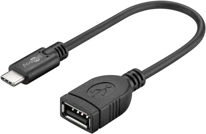 Goobay USB-C™-Verlängerungskabel, schwarz - geeignet für Geräte mit USB-C™ Anschluss
