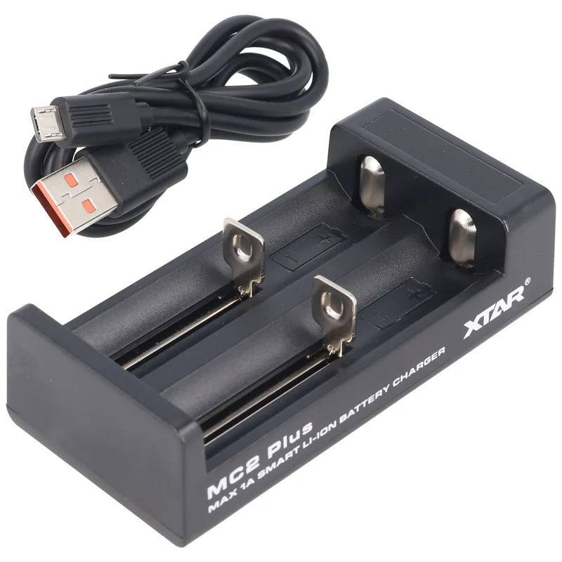 Xtar 2-Fach Ladegerät für 10440 14500 14650 16340 17335 17500 17670 18350 18490 18500 18650 18700 20700 21700