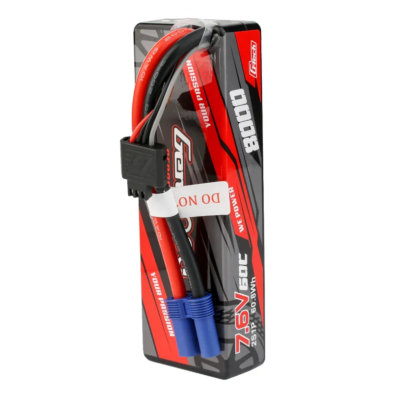 Gens Ace G-Tech 8000 mAh 2S1P 7,6 V 60 C Hochspannungs-Lipo-Akku mit EC5-Stecker