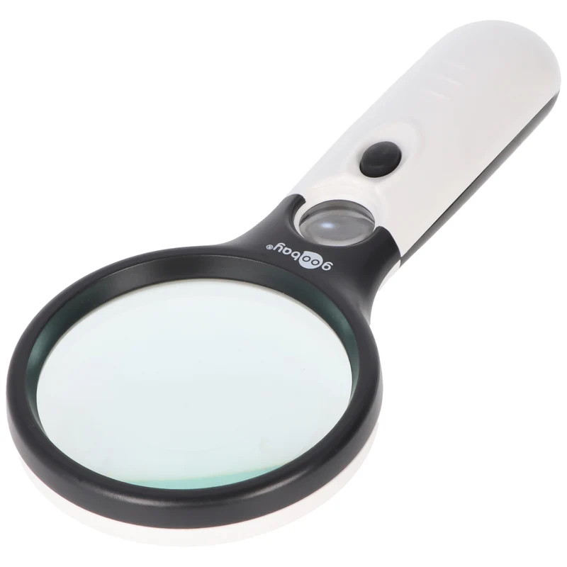 AccuCell LED-Leselupe mit LED-Beleuchtung, ideal für die Anzeige von feinen Details, Batterien im Lieferumfang nicht enthalten