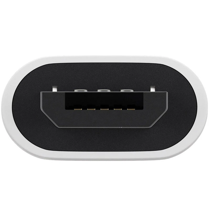 AccuCell Adapter USB 2.0 Micro-B auf USB-C weiß, zum Verbinden eines Micro-USB Gerätes mit einem USB-C Kabel