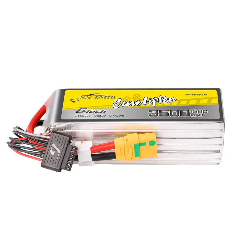 Tattu G-Tech 6S 3500mAh 22,2V 150C 6S1P Lipo-Akku mit XT90