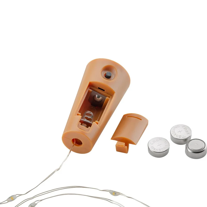 Goobay LED-Flaschenlicht Lichterkette inklusive Batterien, die Beleuchtung ideal für Glasflaschen (10 St.)