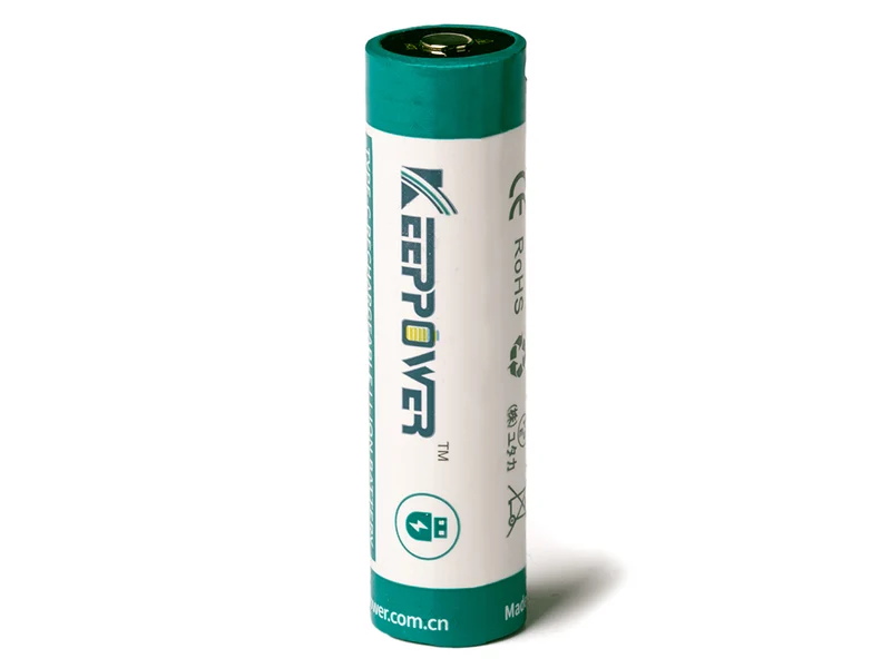 Keeppower 18650 - *4000mAh, Li-Ionen 3,7V - 3,6V - **PCB geschützt, mit USB-C Lademöglichkeit P1840TC