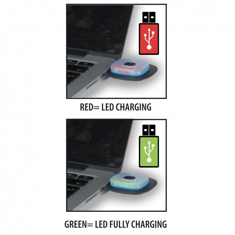 Velamp Mütze mit LED-Frontleuchte, Strickmütze mit LED-Licht ideal zum Joggen, Campen, Arbeiten, Spazieren etc., wiederaufladbar per USB und waschbar, dunkelgrau