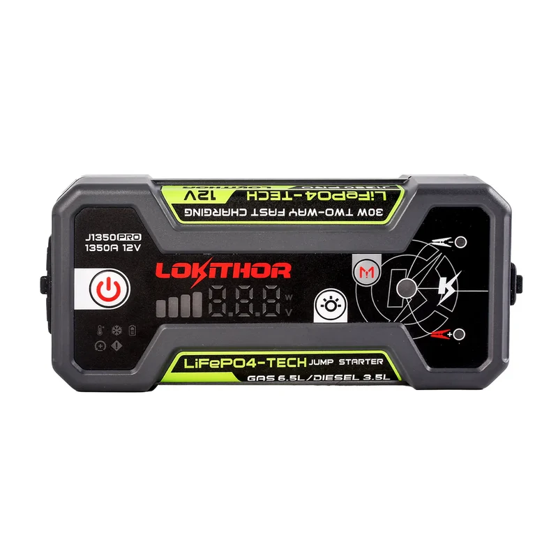 Lokithor J1350 PRO LiFePO4 12V 25,6Wh 1350A Starthilfe