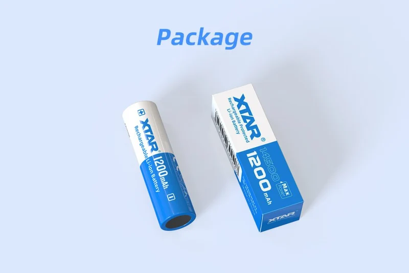 Xtar 14500 1200mAh 3,7V geschützter Li-Ion Akku