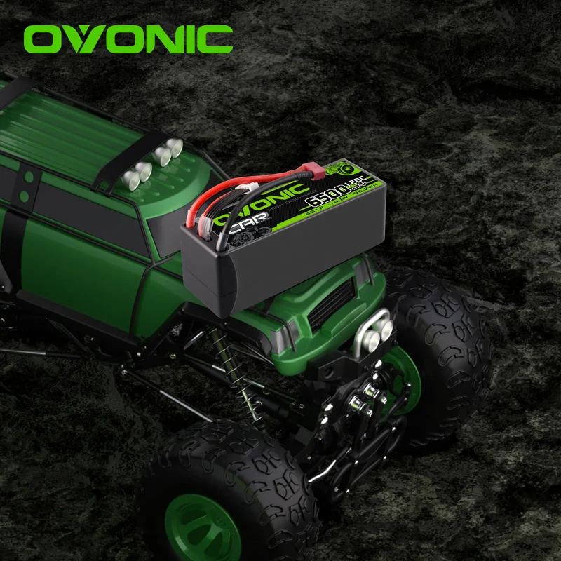 Ovonic Car 4S Lipo Akku 6500mAh 120C 14,8V RC Lipo Akku mit XT60 Stecker (2 Stück)