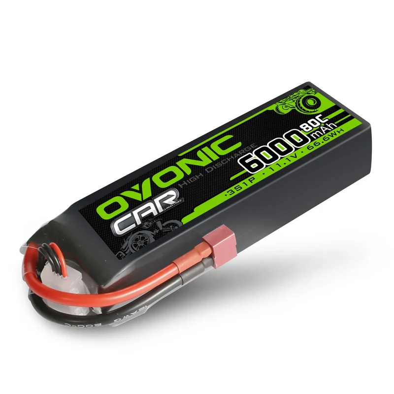 Ovonic Car 3S Lipo Akku 6000mAh 3S1P 80C 11,1V RC Lipo Akku mit Deans T Stecker