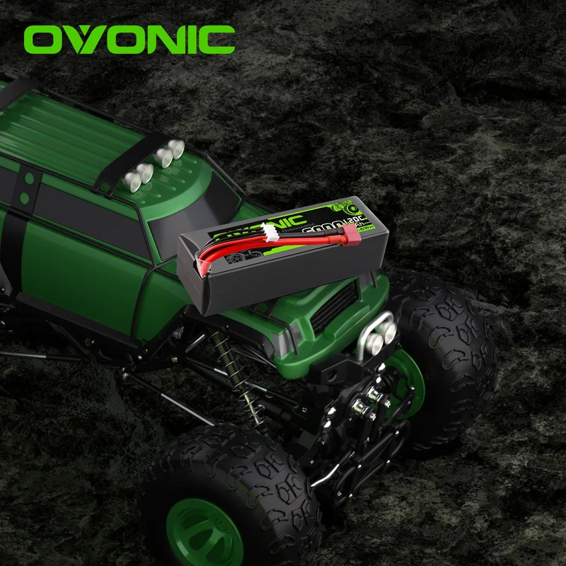 Ovonic Car 3S Lipo Akku 6000mAh 120C 11,1V RC Lipo Akku mit Deans T Stecker (2 Stück)