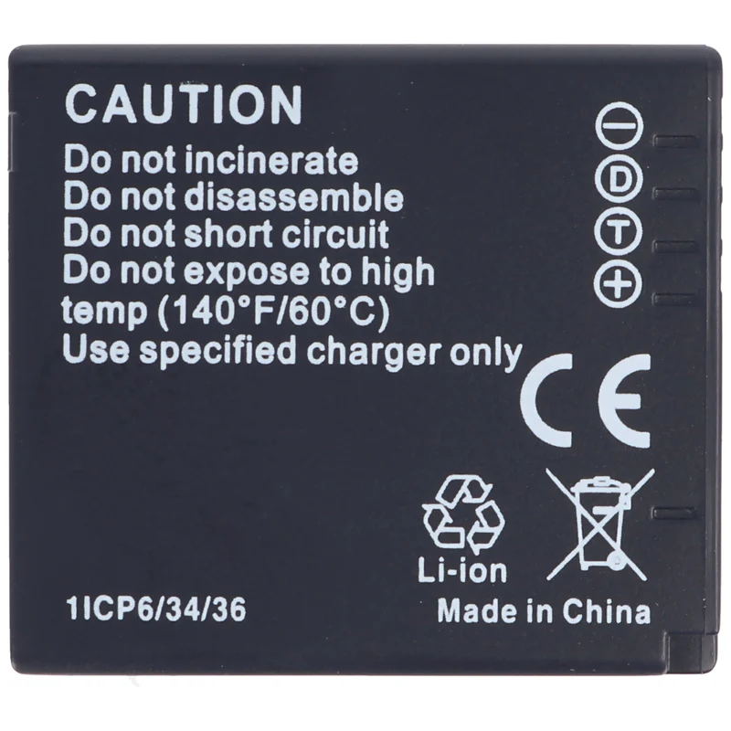 AccuCell Akku passend für den Panasonic DMW-BCF10, DMW-BCF10E, BCF-10, CGA-S/106C, , CGA-S106C Akku Li-Ion