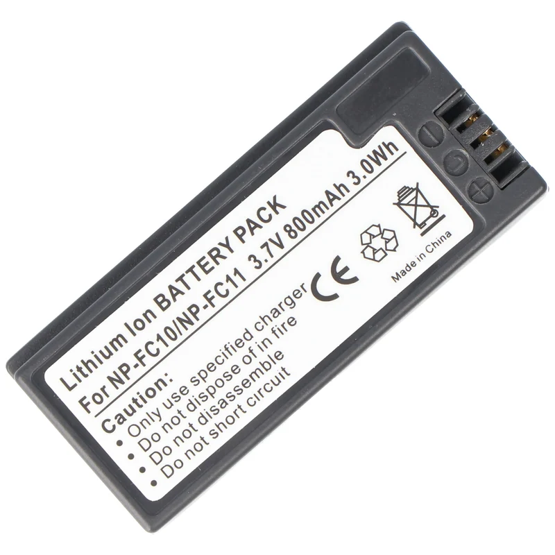 AccuCell Akku passend für Sony NP-FC10 Akku, Sony NP-FC11 Akku DSC-F77, DSC-P10, DSC-P12, CYBER-SHOT DSC-F77A