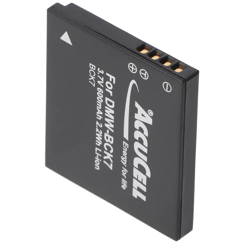 AccuCell Akku passend für Panasonic DMW-BCK7 Akku ACD-341, DMW-BCK7GK, NCA-YN101G, SDBCK7, DMW-BCK7, DMW-BCK7PP, NCA-YN101H, DMW-BCK7E