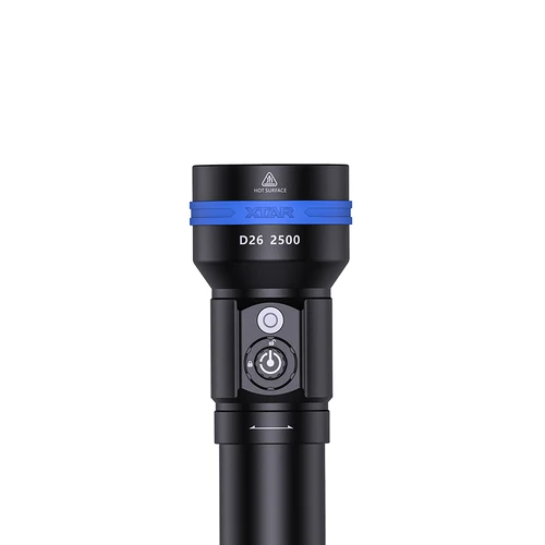 Xtar Taschenlampen D26-2500 lange Version SET mit 2*26650 Akkus und Ladegerät