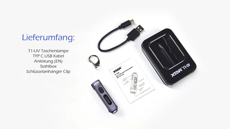 Xtar EDC LIGHT MINI T1 UV Taschenlampe