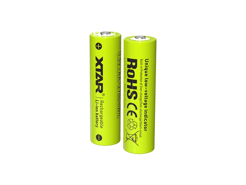 Xtar AA 1,5V 2700mWh (ca. 1750mAh) Lithium-Ionen-Akku (Wiederaufladbar) mit Indikator