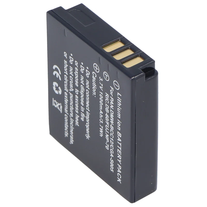 AccuCell Akku passend für Panasonic CGA-S005, DMW-BCC12
