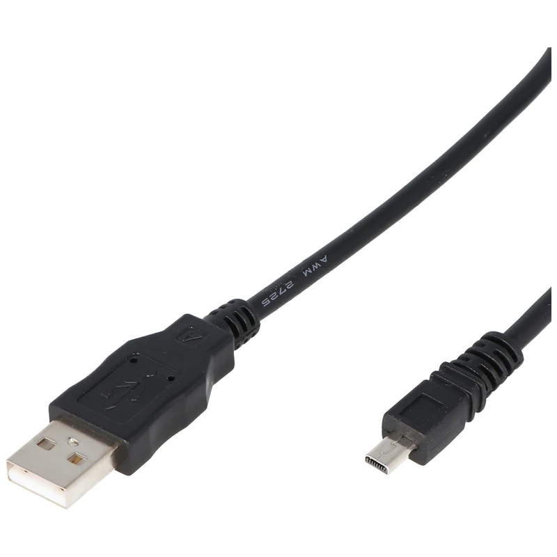 AccuCell USB-Kabel passend für Casio, Nikon, Panasonic Lumix K1HA08CD0019