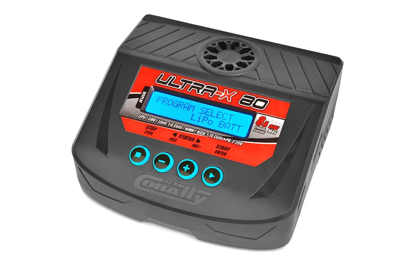 Team Corally Ultra-X 80 AC/DC Balance-Ladegerät 80W 1–6S Lixx 1–15 Nixx 2–20V