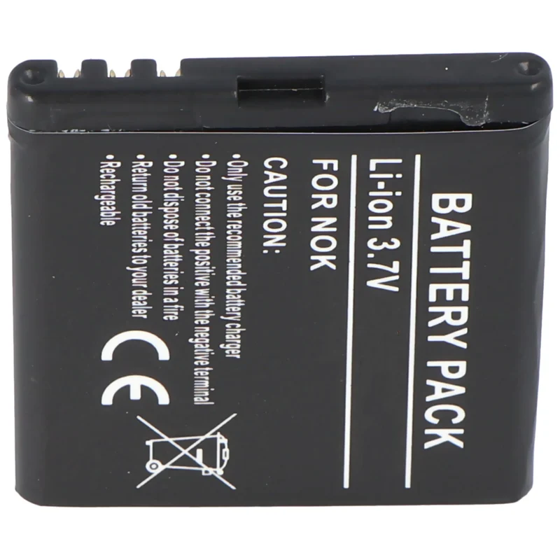 AccuCell Akku passend für Nokia 6500 slide, BP-5M, 900mAh