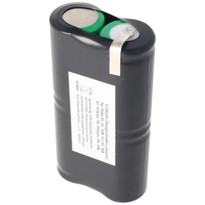 AccuCell Akkupack für Fluke ScopeMeter PM9086 Akku NiMH 4,8 Volt 4000mAh