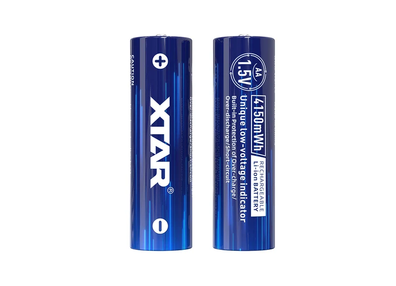 XTAR AA 1,5V 4150mWh (ca. 2500mAh) Lithium Ionen Akku (Wiederaufladbar) mit *Indikator