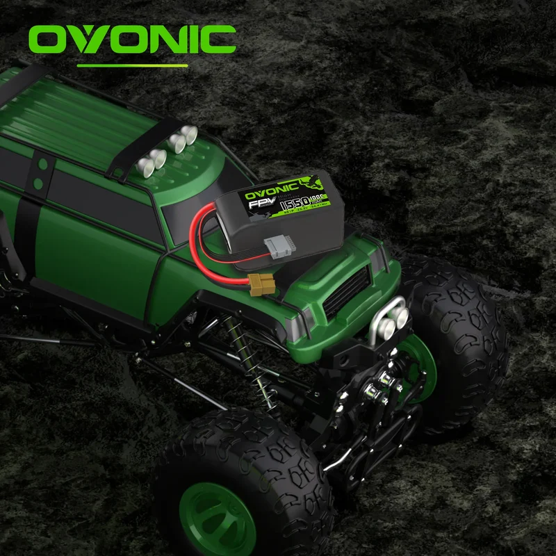 Ovonic FPV 6S 1550mAh 6S 100C LiPo Akku 22,2V Pack mit XT60-Stecker (4 Stück)