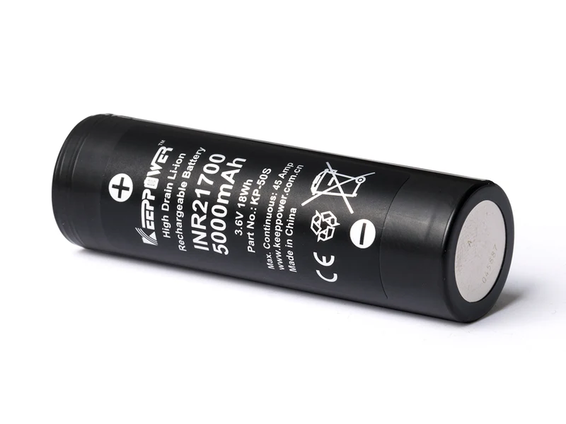 Keeppower INR21700 - 5000mAh, 3,6V - 3,7V KP-50S Li-ion Akku High Drain (Samsung 50S) 45A*
