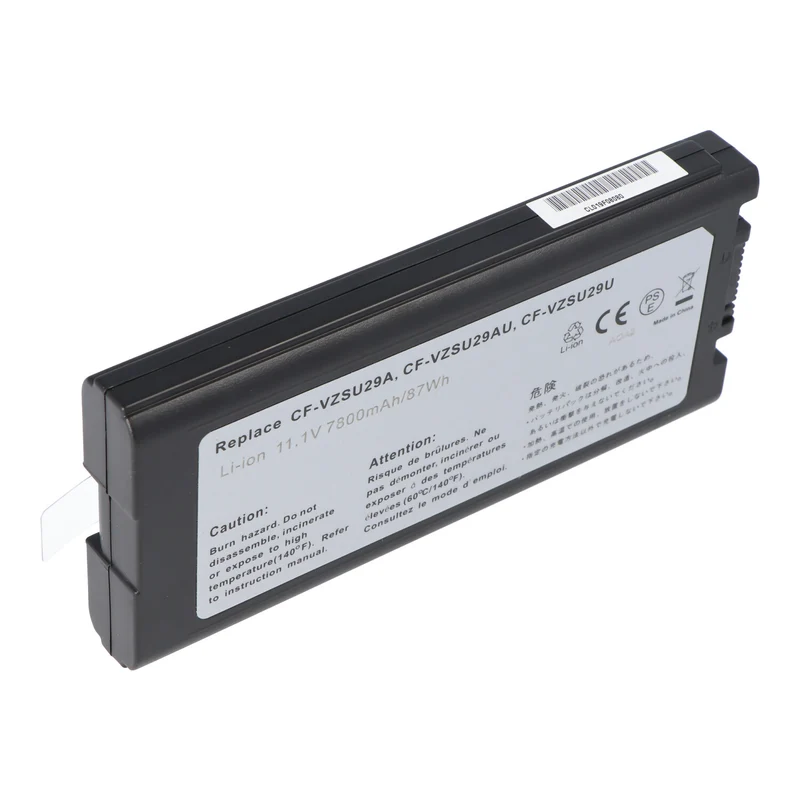 AccuCell Akku passend für Panasonic CF-VZSU29, CF-VZSU29A, CF-VZSU29ASU, CF-VZSU29AU, CF-VZSU29U Akku, 11,1 Volt, 7800mAh