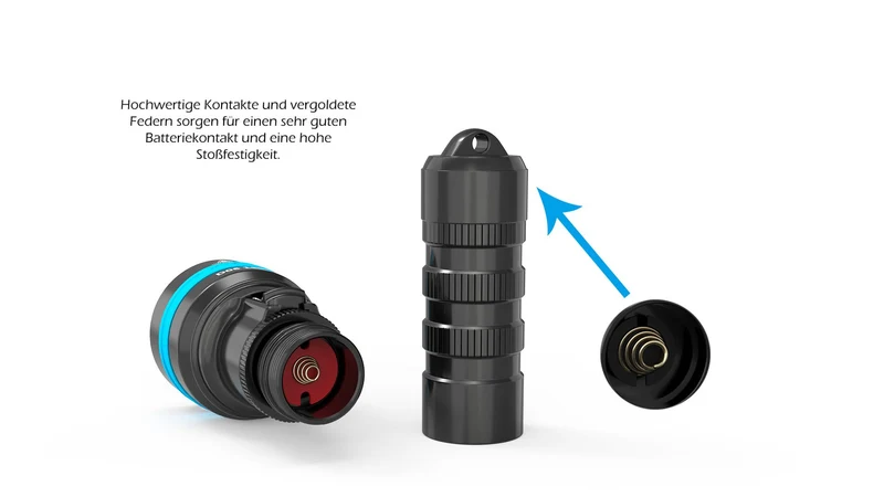 Xtar Tauchlampe SET D06-1600 mit Ladegerät und AkkuXtar Tauchlampe SET D06-1600 mit Ladegerät und Akku