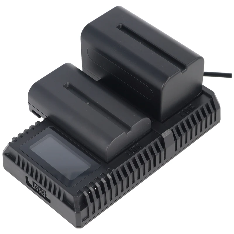 Nitecore 2fach Schnell-Ladegerät passend für den Akku Sony NP-FM500H, Sony NP-F730, Sony NP-F750, Sony NP-F770, Sony NP-F970, Sony NP-F550 und baugleiche
