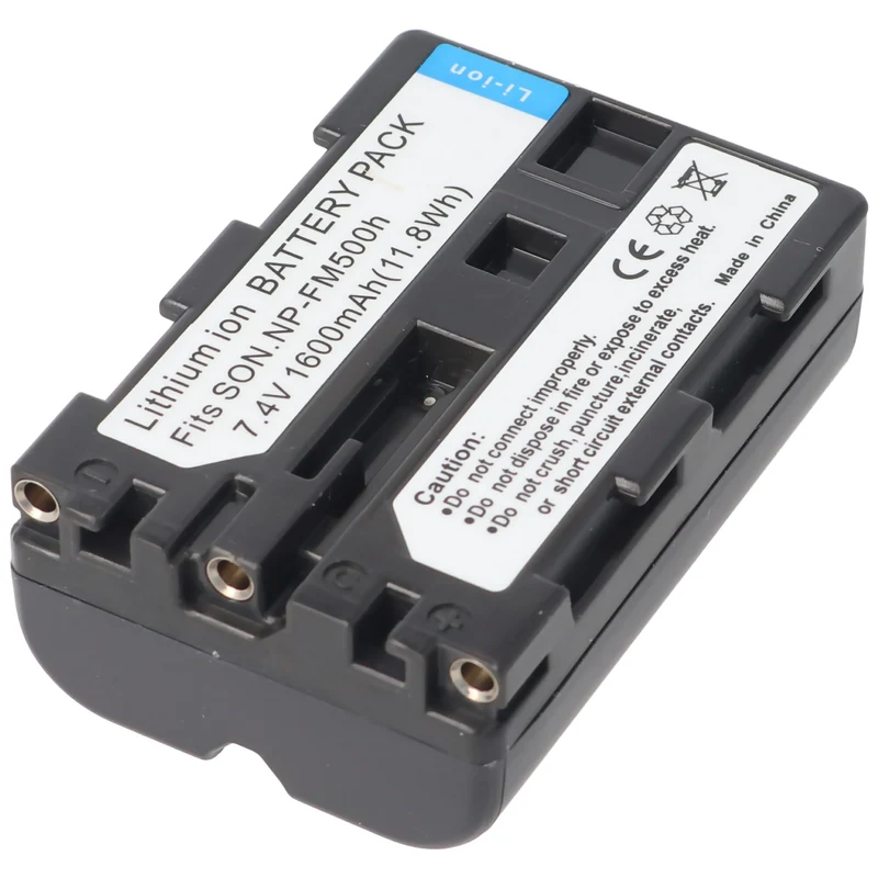AccuCell Akku passend für Sony NP-FM500 H Info Lithium-Ionen