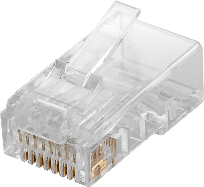 Goobay RJ45 Stecker, CAT 6 UTP ungeschirmt - für Rundkabel