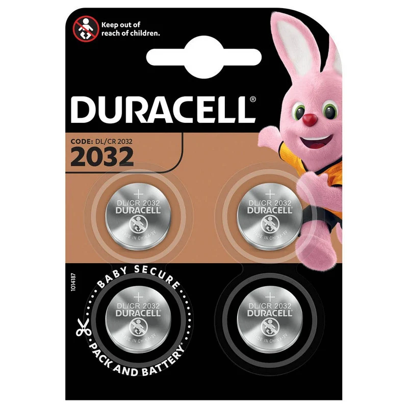 Duracell Lithium-Batterie 2032 - 3V - DL2032/CR2032 4 Stück im Blister