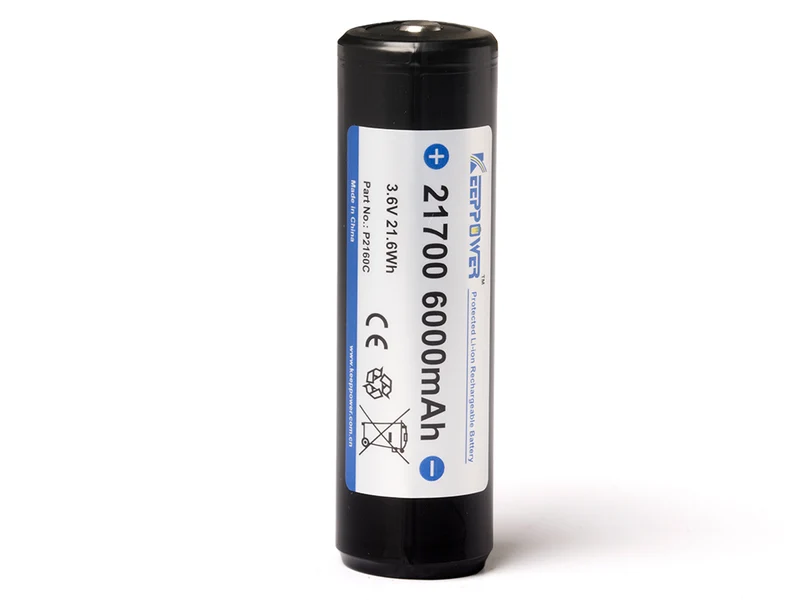 Keeppower 21700 6000mAh 3,7V Li-Ion Akku PCB geschützt P2160C