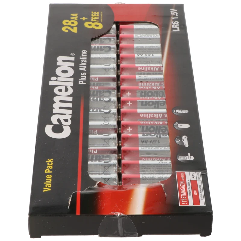 28+8 gratis, Sparpack Camelion Plus Alkaline Mignon Batterien, AA, LR6, 1,5V